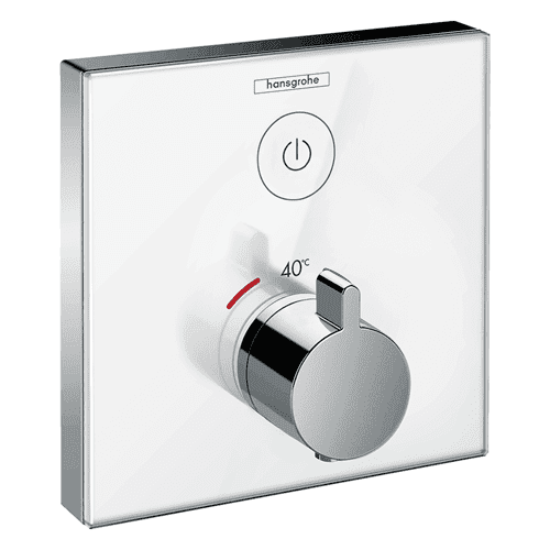 Hansgrohe Shower Select Glass thermostaat afbouwdeel met stopkraan, 1 functie
