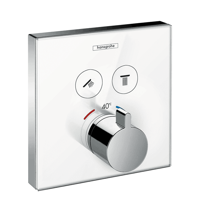Hansgrohe Shower Select Glass thermostaat afbouwdeel 2 functies