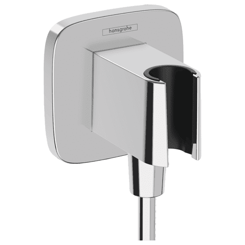 Hansgrohe FixFit Q muuraansluitbocht met handdouchehouder