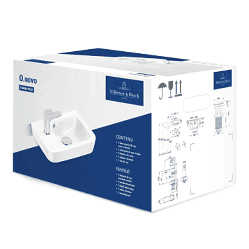 Villeroy & Boch O.Novo combipack, hoekig