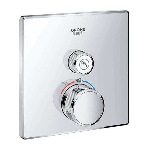 GROHE Grohtherm SmartControl afbouwdeel thermostatische mengkraan, vierkant