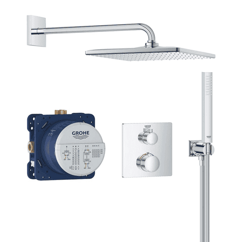 GROHE Grohtherm Perfect showerset met Rainshower Mono 310 Cube