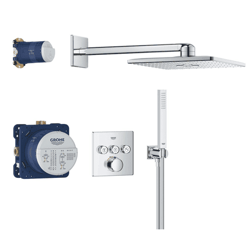 GROHE SmartControl Perfect showerset met Rainshower SmartActive 310 Cube