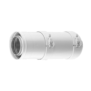 BuHo Twinsafe PP concentrische hulpstukken, wit, rookgasafvoer