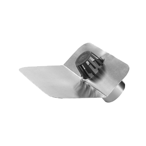 Kiezelbak aluminium 45gr, ronde uitloop