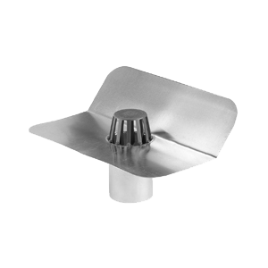 Kiezelbak aluminium 90gr, ronde uitloop