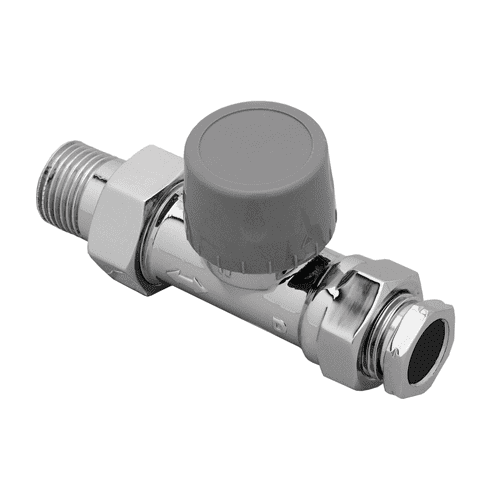 Radson radiatorkraan 1/2" - recht
