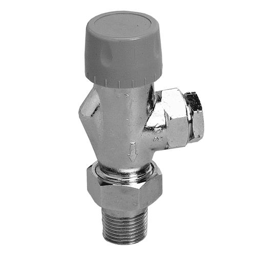 Radson radiatorkraan 1/2" - haaks invers