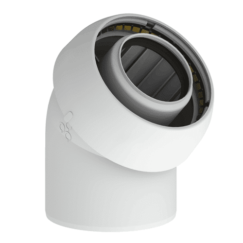 BuHo EasySafe bocht PP 60/100, wit