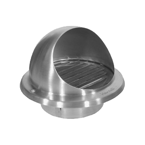Stainless steel external grille, round