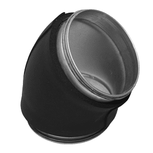 Spiraliet met isolatie en rubber gladde bocht 45gr