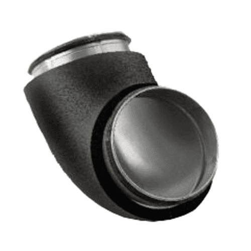 Aeroductt gladde bocht met isolatie 13mm, 90gr