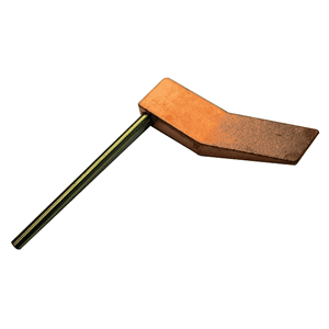 Soldering iron with pin, angled