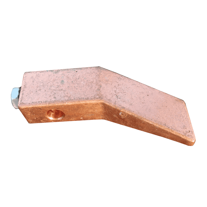 Soldering iron with sole & screw, angled