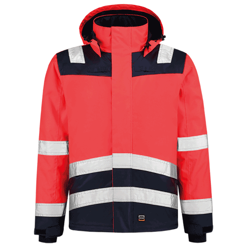 Tricorp midi parka High-Vis bicolor - red/ink