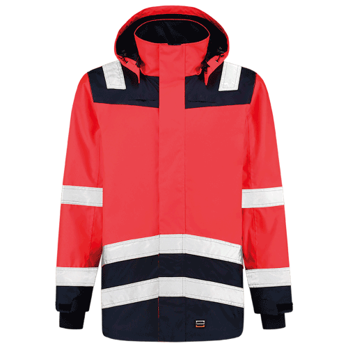 Tricorp parka High-Vis bicolor - red/ink