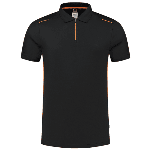 Tricorp poloshirt Accent - black/orange