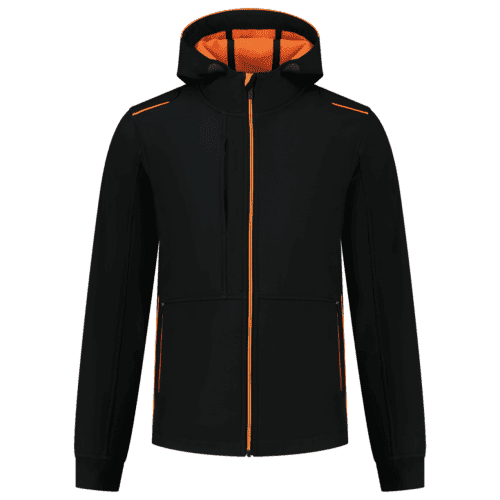 Tricorp softshell jas Accent - black/orange