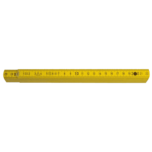 940132 Duimstok hout L=2mtr