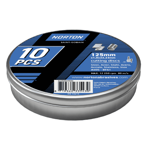 940658 Cutting disc metal 125x1mm 10 pce
