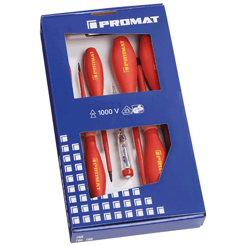 Promat VDE schroevendraaierset 7-delig