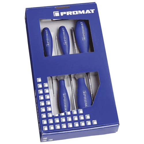 Promat schroevendraaierset PZD/PH, 6-delig