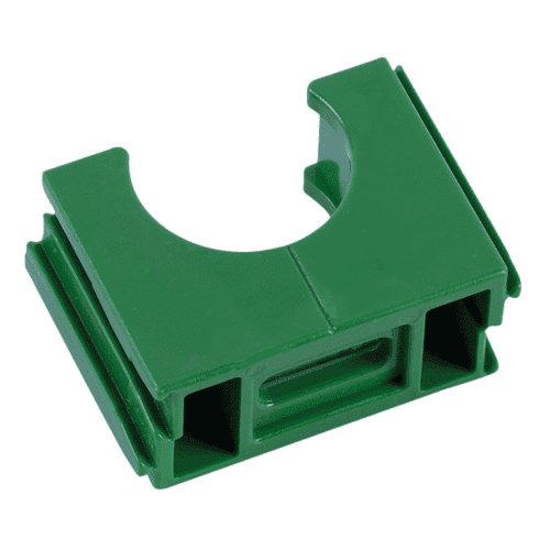 Pipelife Polfix individual plug for conduit clamp with clamping block, green