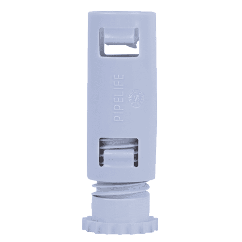 Pipelife Polvite electrical conduit click connector, light grey