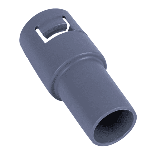Pipelife Polvite electrical conduit adaptor socket, grey