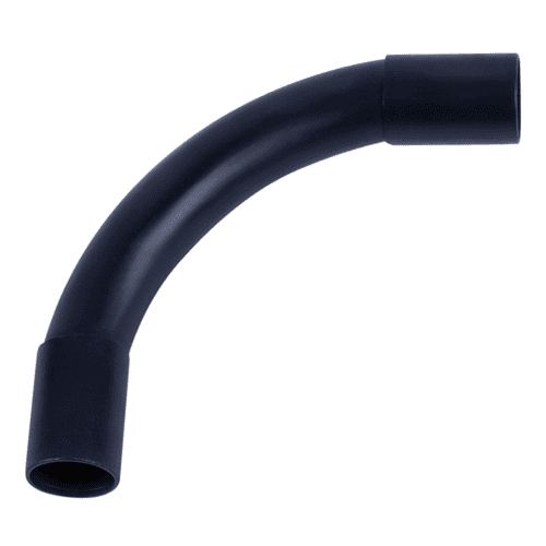Pipelife Halovolt PPO halogen-free electrical conduit elbow 90 degrees, black