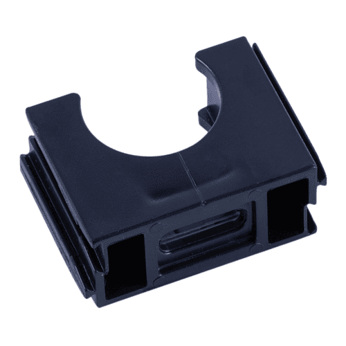 Pipelife Halovolt PPO Polfix conduit clamp with clamping block, black