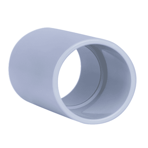 Pipelife Halovolt PPO halogen-free electrical conduit socket, light grey