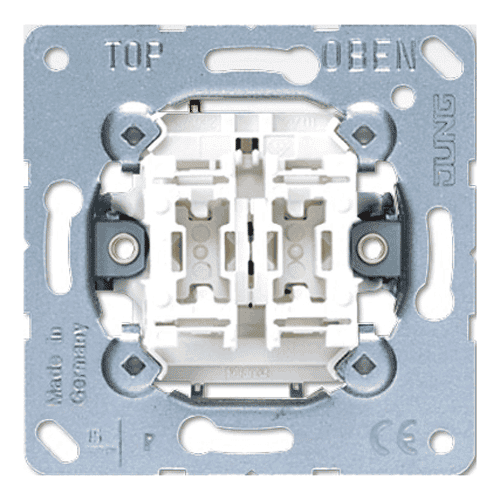 Jung two-way toggle rocker switch, flush-mounted